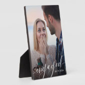 Moderne foto-verlovingsgeschenk fotoplaat (Zijkant)