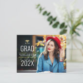 Moderne foto verpleegschool afstudeerder aankondig briefkaart (Staand voorkant)