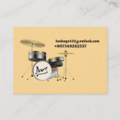 Moderne foto viool instrument spelen visitekaartje (Achterkant)