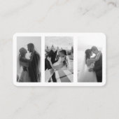 Moderne foto Visitekaartje met QR-code (Voorkant)