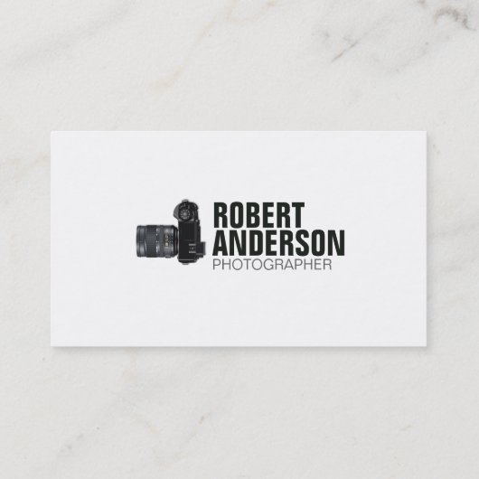 Moderne foto-Visitekaartje voor fotografen Visitekaartje (Achterkant)