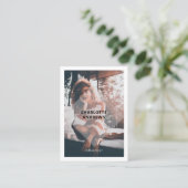 Moderne Foto  Visitenkarte Visitekaartje (Staand voorkant)