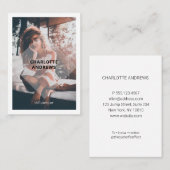 Moderne Foto  Visitenkarte Visitekaartje (Voorkant / Achterkant)