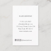 Moderne Foto Visitenkarte Visitekaartje (Achterkant)