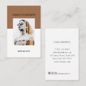 Moderne Foto Visitenkarte Visitekaartje (Voorkant / Achterkant)