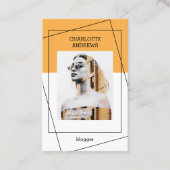 Moderne Foto Visitenkarte Visitekaartje (Voorkant)