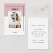 Moderne Foto Visitenkarte Visitekaartje (Voorkant / Achterkant)