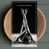 Moderne foto voor zwart-wit visitekaartje