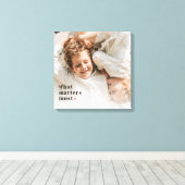 Moderne Foto & wat telt het meest positieve citaat Canvas Afdruk (Insitu (Houten vloer))