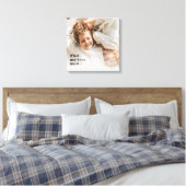 Moderne Foto & wat telt het meest positieve citaat Canvas Afdruk (Insitu (Slaapkamer))