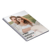 Moderne Foto & wat telt het meest positieve citaat Notitieboek (Rechterzijde)