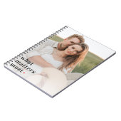 Moderne Foto & wat telt het meest positieve citaat Notitieboek (Linkerzijde)