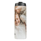 Moderne Foto & wat telt het meest positieve citaat Thermosbeker (Voorkant)