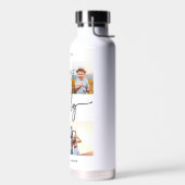 Moderne foto waterfles (Links)