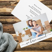 Moderne foto We hebben een nieuw adres verplaatst Aankondiging