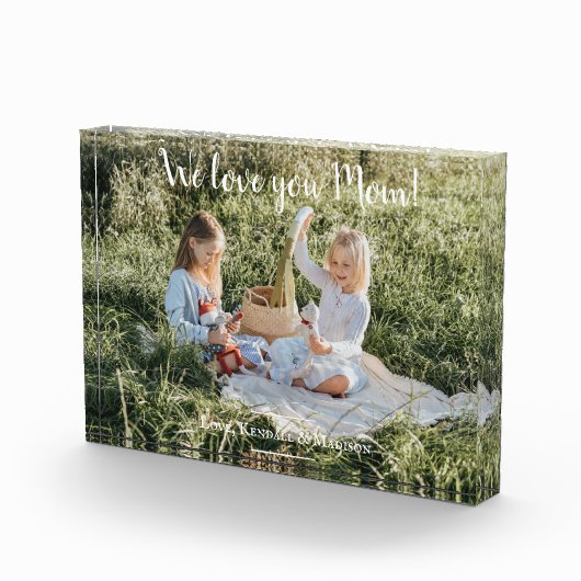 Moderne foto We houden van je mam Block (Rechts)