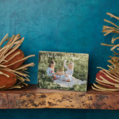 Moderne foto We houden van je mam Plaque Fotoplaat (Zijkant)