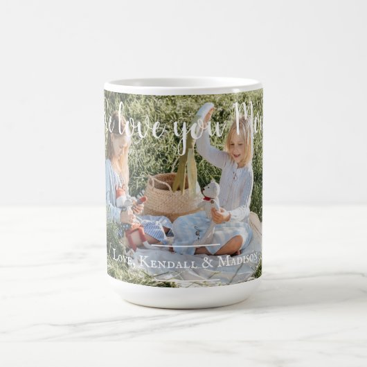 Moderne foto We houden van je Mok van mam Koffee (Center)