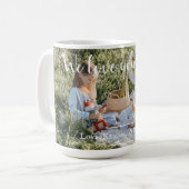 Moderne foto We houden van je Mok van mam Koffee (Voorkant links)
