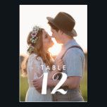 Moderne foto-weddenschappen kaart<br><div class="desc">Upload je favoriete foto naar deze aangepaste foto trouwlijstnummers. Neem contact met me op via de contactknop hieronder als je hulp nodig hebt,  dan help ik je graag.</div>