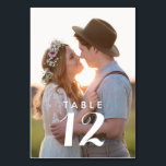 Moderne foto-weddenschappen kaart<br><div class="desc">Upload je favoriete foto naar deze aangepaste foto trouwlijstnummers. Neem contact met me op via de contactknop hieronder als je hulp nodig hebt,  dan help ik je graag.</div>