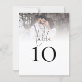 Moderne foto-weduwingstabel nummer (Achterkant)