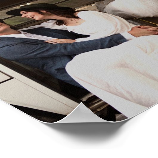 Moderne  foto-weduwschap Welkom Poster (Hoek)