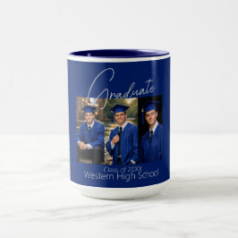 Moderne foto weergave voor diploma-uitreikingsfees mok