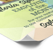 Moderne foto-werknemer van de maandprijs poster (Hoek)