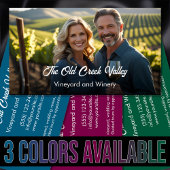 Moderne foto wijngaard visitekaartje