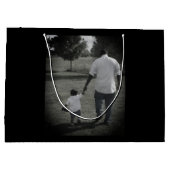 Moderne Foto World's nummer één vader oom opa Groot Cadeauzakje (Achterkant)