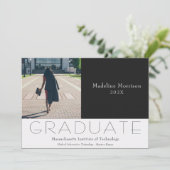 Moderne foto Zwart Wit Aankondiging (Staand voorkant)