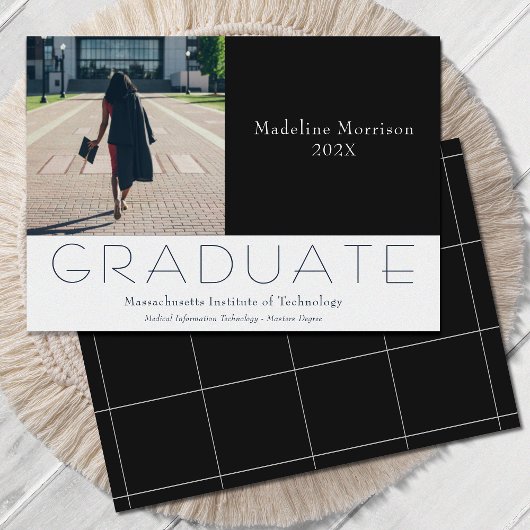 Moderne foto Zwart Wit Aankondiging