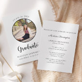 Moderne foto zwart-wit foto Afstuderen Kaart