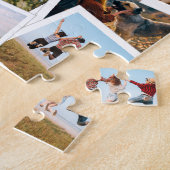 Moderne Fotoalbum Fotocollage Legpuzzel (Zijkant)