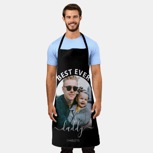 Moderne fotoArch | Best Ever Dad Apron Schort (Gedragen)
