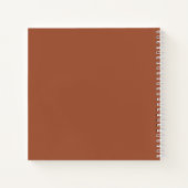 Moderne fotoArch Terracotta Wedding Guest Book Notitieboek (Achterkant)