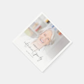 Moderne fotobedekte pensioenpartij Napkins Servet (Hoek)