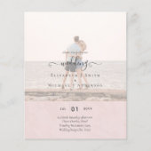 Moderne FOTOBEELD OVERLAY-TEXT Trouwbudget (Voorkant)