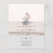 Moderne FOTOBIJSCHRIJFT Tekst Huwelijksbudget Flyer (Voorkant)