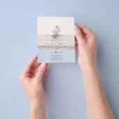 Moderne FOTOBIJSCHRIJFT Tekst Trouwbudget Flyer (Hand)