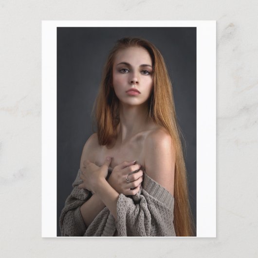 Moderne fotoblauwe 40e verjaardag | Uitnodiging Flyer (Achterkant)