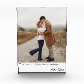 Moderne fotoblok cadeau op maat voor pasgetrouwden (Voorkant)