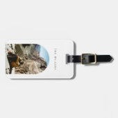 Moderne fotoboog bagagelabel (Voorkant horizontaal)