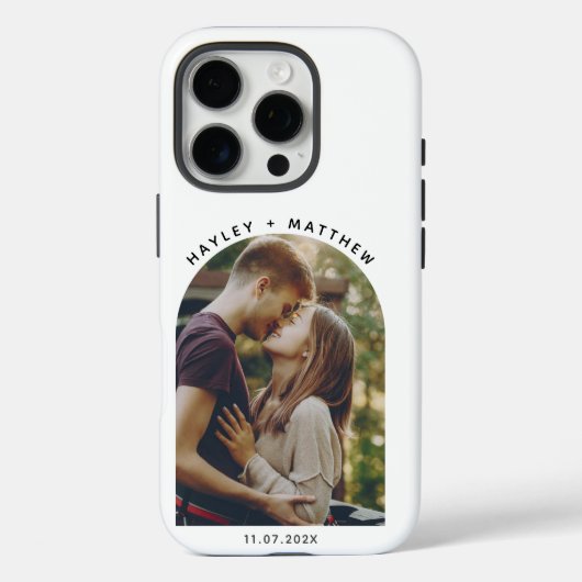 Moderne fotoboog minimalistisch Case-Mate iPhone case (Achterkant)