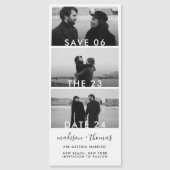 Moderne Fotobooth Strip bruiloft Bewaar de datum (Voorkant)