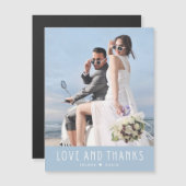 Moderne fotobruiloft Dank je (Voorkant / Achterkant)