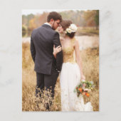 Moderne fotobruiloft Dank je Briefkaart (Voorkant)