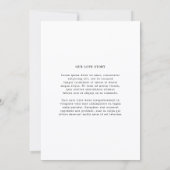 Moderne Fotobruiloft Editorial Save The Date (Achterkant)