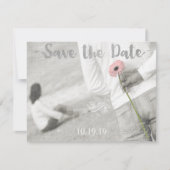 Moderne fotobruiloft sparen de datum save the date (Voorkant)